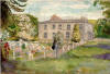 The Flower-Knott, Oakley Park, painting by Dorothy Cripps.  Click to see enlargement