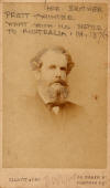 Samuel Pratt Winter. Photographer Elliott & Fry, 55 Baker St, Portman Sq W. #8648. Inscribed on reverse: Brother of Frances Jane; He went with their sister Arbella to Australia